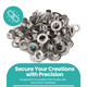 6.5mm Iron Eyelets Grommets with Aluminium Washers (Pack of 50)
